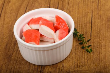 Plaka sopa surimi Yengeç