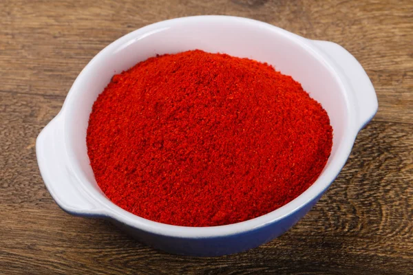 Röd paprika pulver — Stockfoto