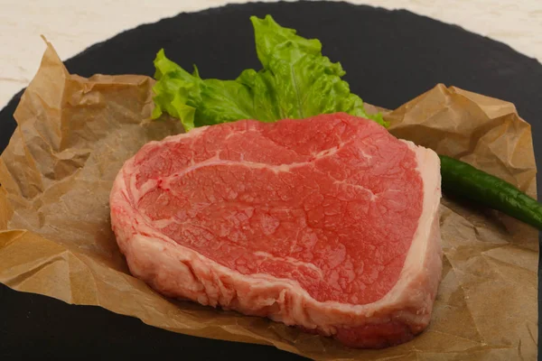 Syrové hovězí steak — Stock fotografie