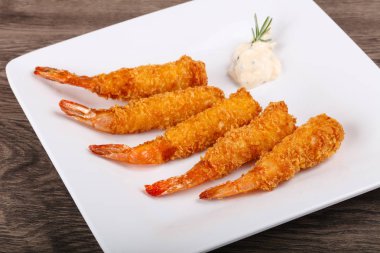 Sıcak çıtır karides tempura