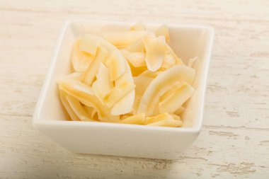 Tatlı Hindistan cevizi cips