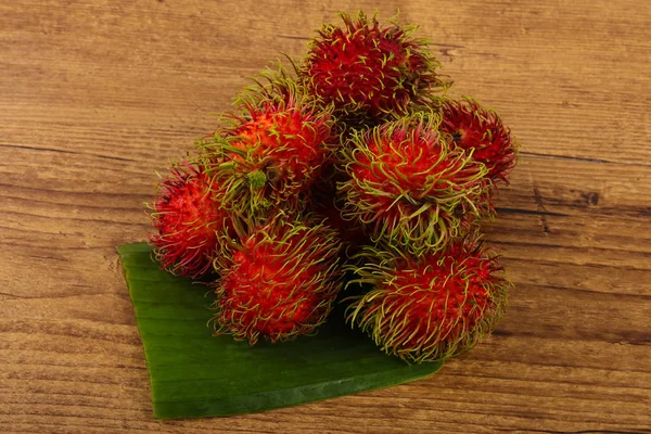 Rijpe Rambutan heap — Stockfoto