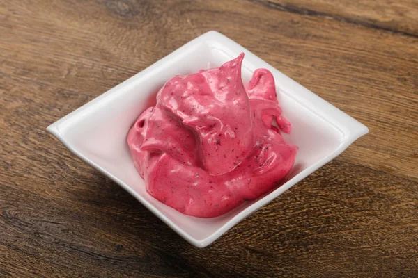 Berry cream mousse — Stockfoto