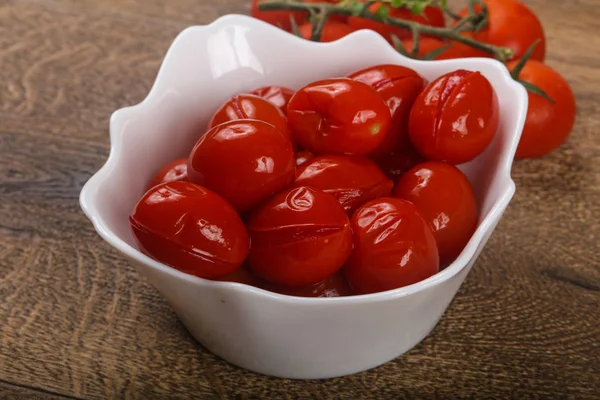 Pickled cherry tomatoes — Stock Photo, Image