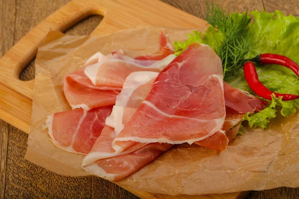 Heerlijke Ham serrano — Stockfoto