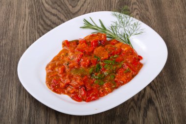 ızgara kırmızı dolmalık biber