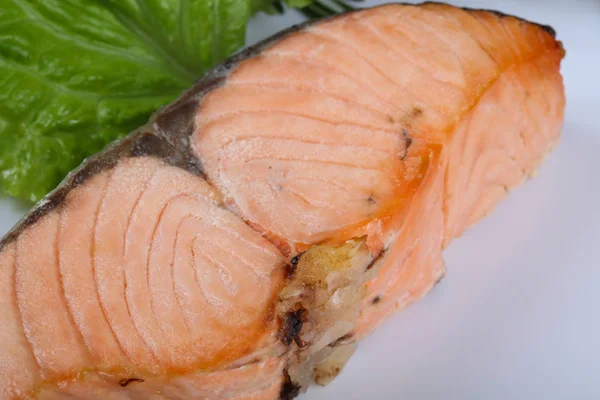 焼き鮭の栄養 — ストック写真
