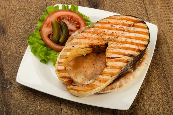 Salmon panggang lezat — Stok Foto