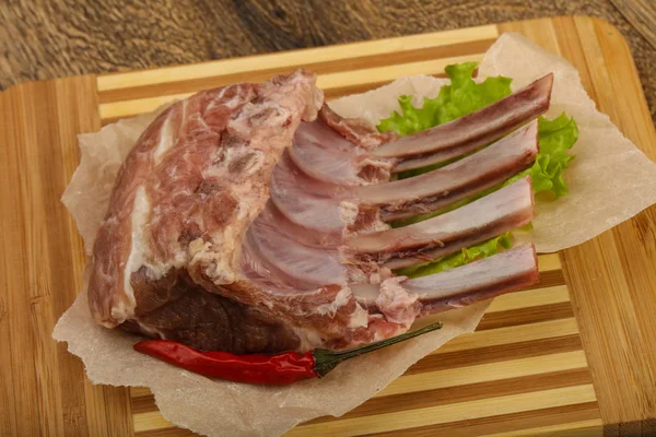 Raw lamb ribs — Stock Photo, Image