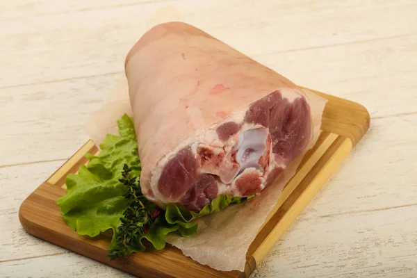 Raw pork knee — Stock Photo, Image