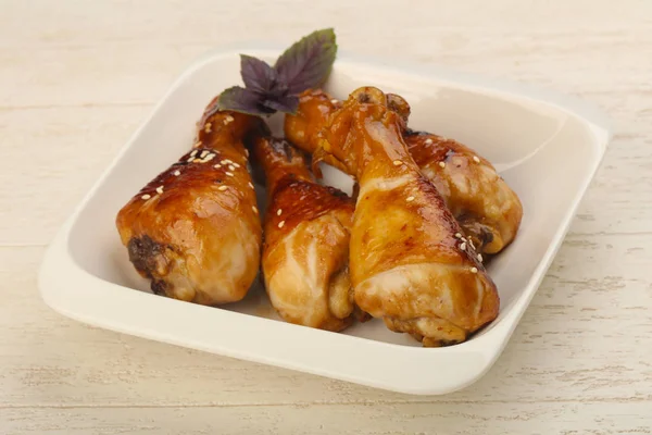 Teriyaki pernas de frango — Fotografia de Stock