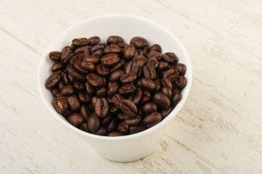 Kavrulmuş kahve çekirdeği.