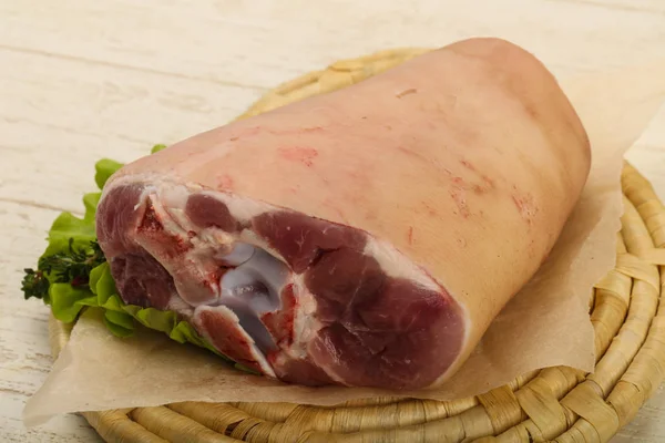 Raw pork knee — Stock Photo, Image