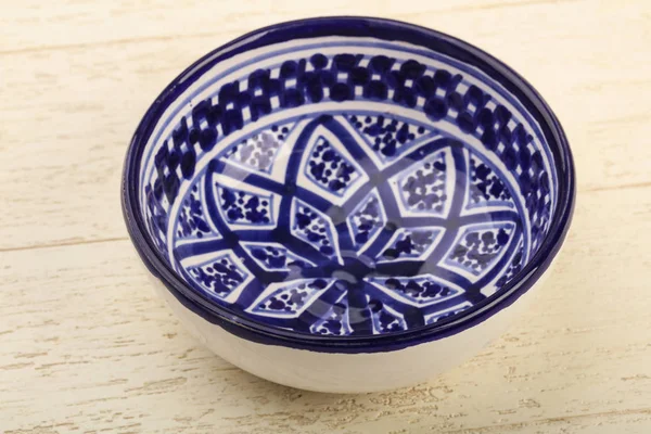 Empty blue bowl — Stock Photo, Image