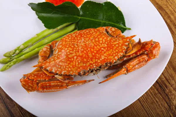 Smakelijke gekookte krab — Stockfoto