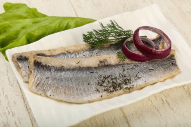 Lezzetli ringa balığı filetosu