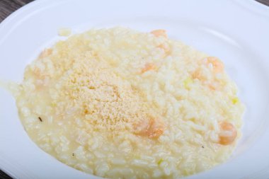 Karides ile lezzetli Risotto
