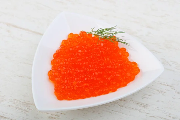 Delicioso caviar rojo — Foto de Stock