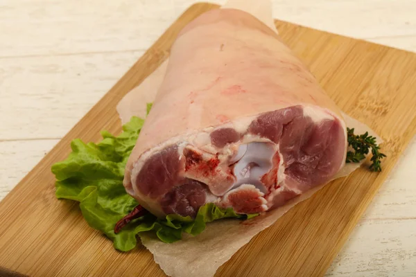 Raw pork knee — Stock Photo, Image