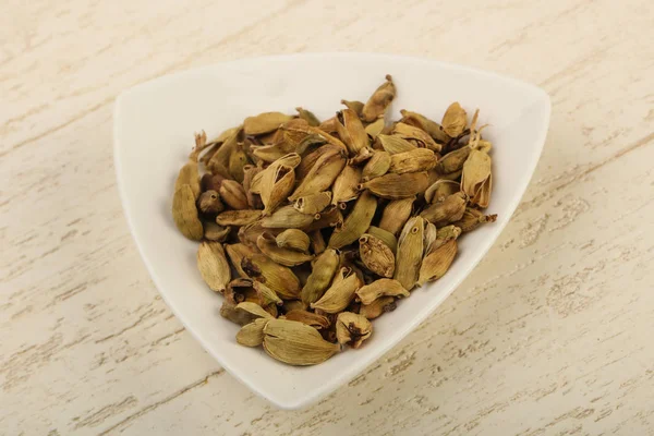 Dry cardamon seeds — Stock Photo, Image