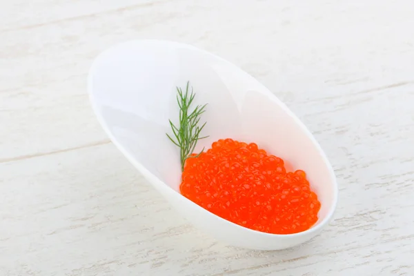 Delicioso caviar vermelho — Fotografia de Stock