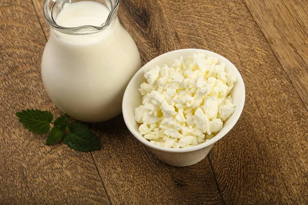 Fresh Cottage cheese — Stock Photo, Image