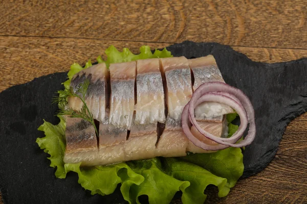 Filete de arenque en rodajas —  Fotos de Stock