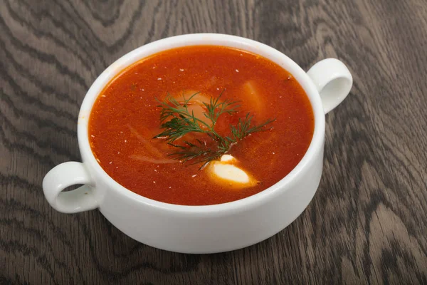 Russian Borcsh soup — Stock Photo, Image