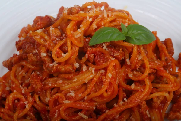 Pyszny makaron Bolognese — Zdjęcie stockowe