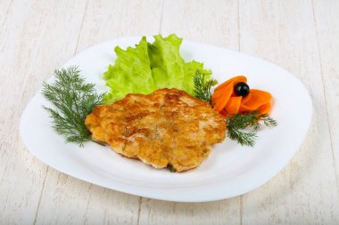 Lezzetli tavuk şnitzel