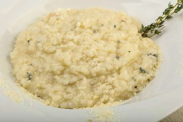Mavi peynirli risotto — Stok fotoğraf