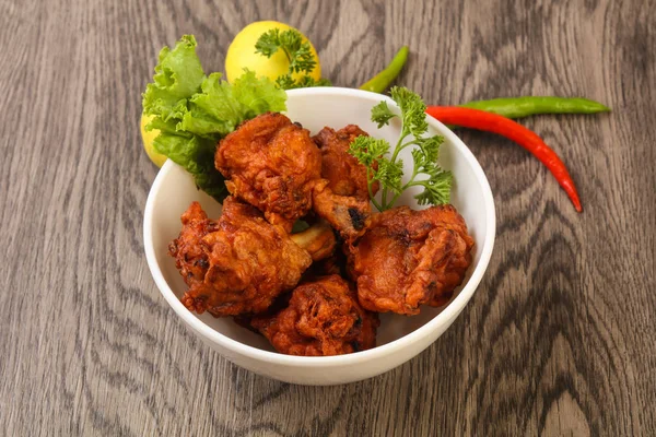 Cozinha Tradicional Indiana Pirulitos Frango Com Especiarias — Fotografia de Stock