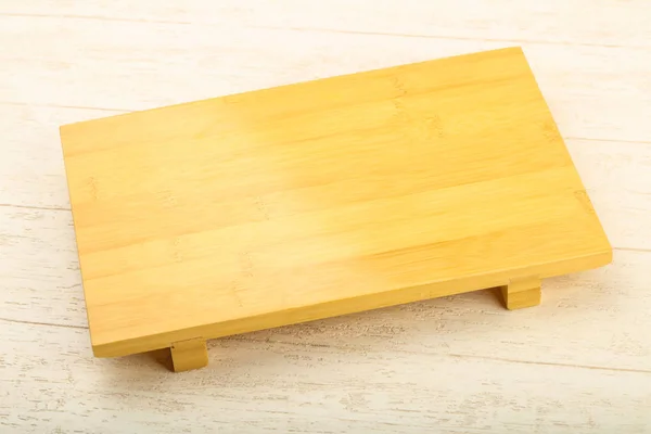 家庭用 外食用空の木製プレート — ストック写真