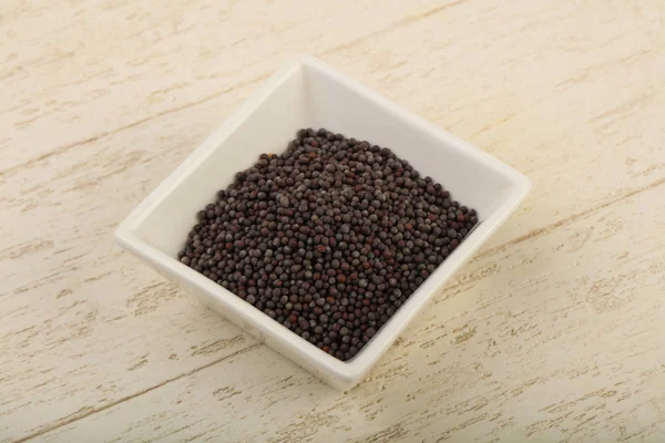 Black mustard seeds — Stock Photo, Image