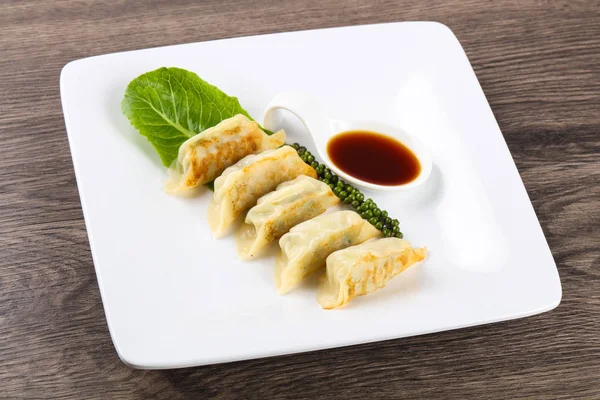 Japonsko knedlíky - gyoza — Stock fotografie