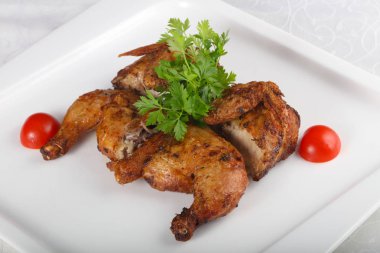 lezzetli kızarmış tavuk