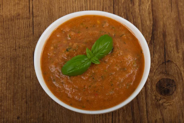 Sopa de gazpacho frío — Foto de Stock