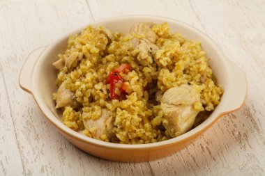 Tavuk lezzetli Bulgur