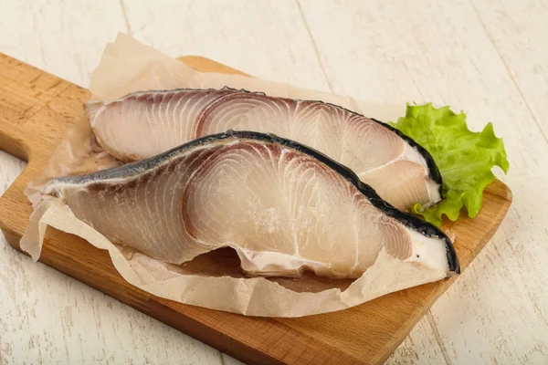 Raw shark steak — Stock Photo, Image