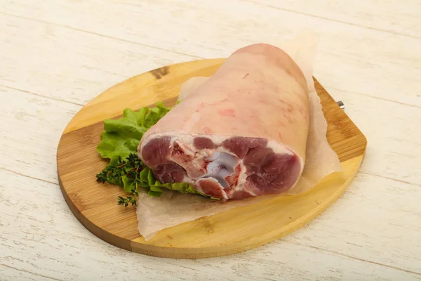 Rauw varkensvlees knie — Stockfoto