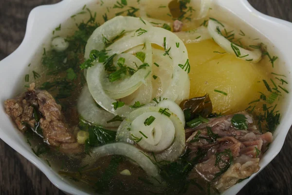 Кавказский мясной суп — стоковое фото