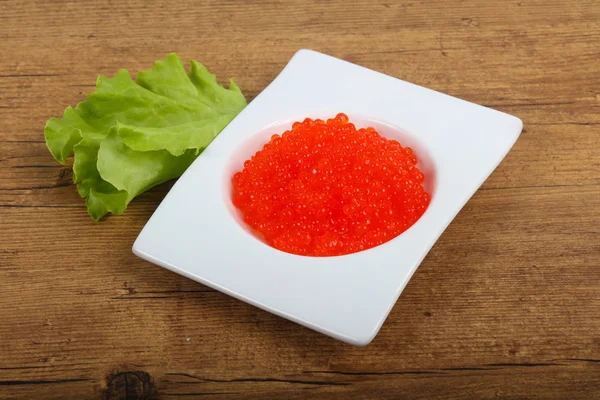 Delicioso caviar vermelho — Fotografia de Stock