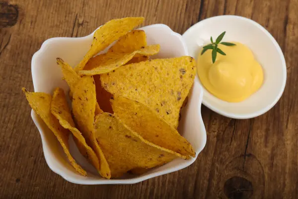 Knusprige Nachos-Vorspeise — Stockfoto