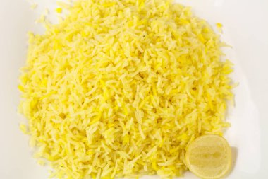 Hint geleneksel mutfak - kireç ile sarı pirinç