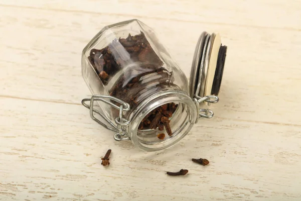 Clove seeds in the bowl — Stock Photo, Image