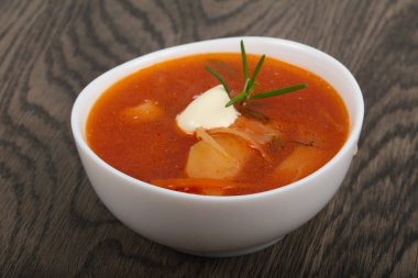 Rus pancar çorbası.