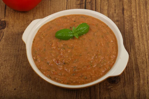 Cold Gazpacho soup — Stock Photo, Image