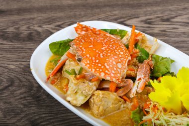 Soslu haşlama yengeç 