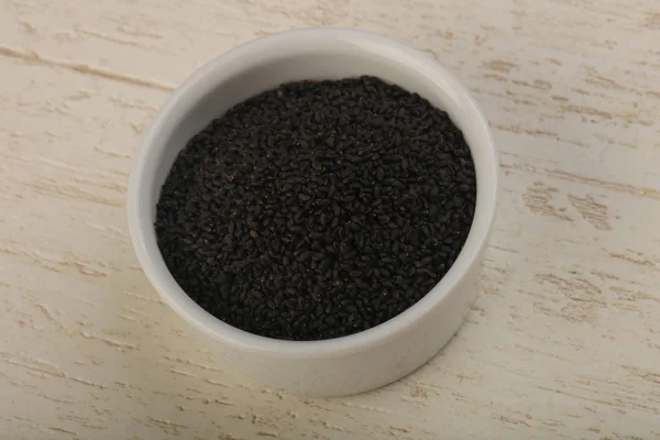 Black sesame seeds — Stock Photo, Image