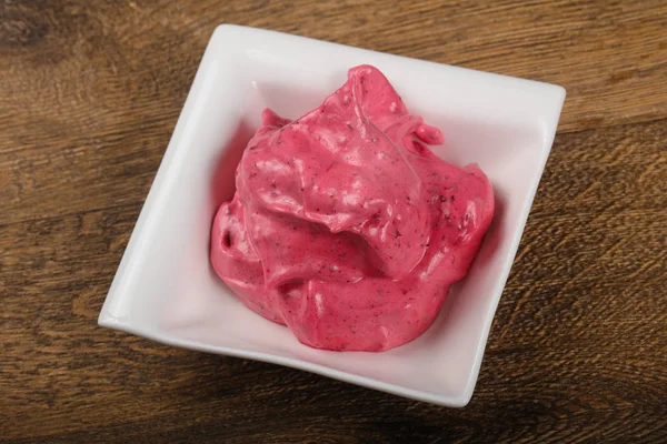 Berry cream mousse — Stock Photo, Image